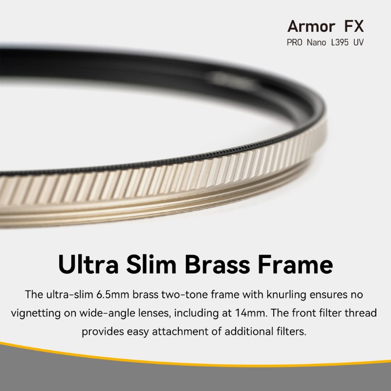 NiSi Armor FX ultra-slim brass frame