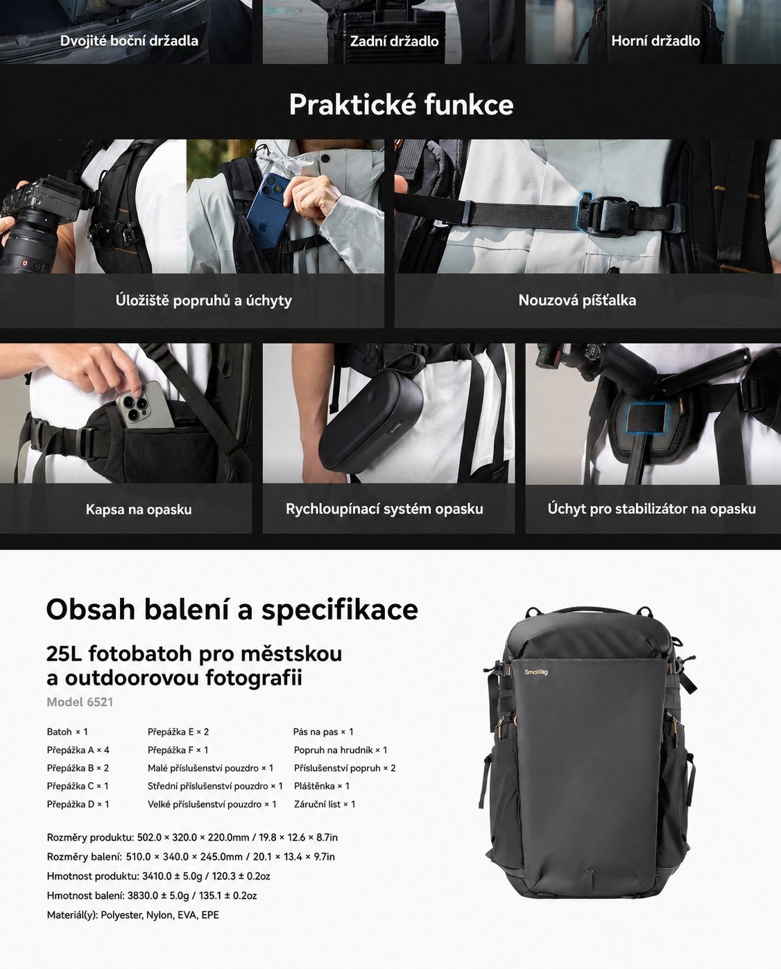 SmallRig 25L 6521 – česká prezentace 8
