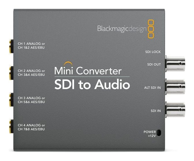 Mini Converter SDI to Audio – Čtyři analogové kanály nebo osm AES/EBU