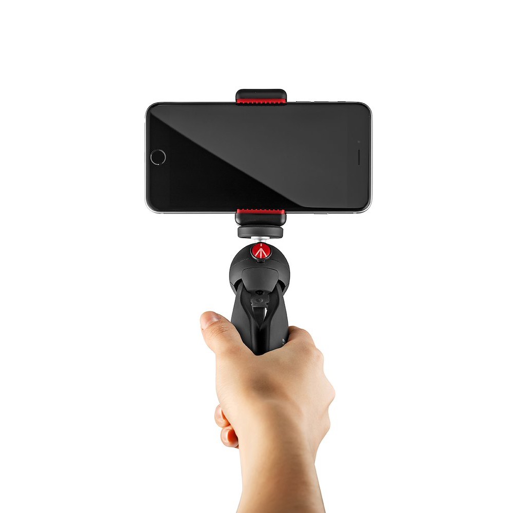 Manfrotto PIXI Smart jako ruční grip s telefonem