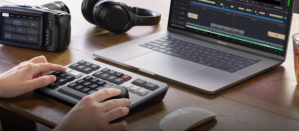 DaVinci Resolve Speed Editor – Bluetooth a vestavěná baterie