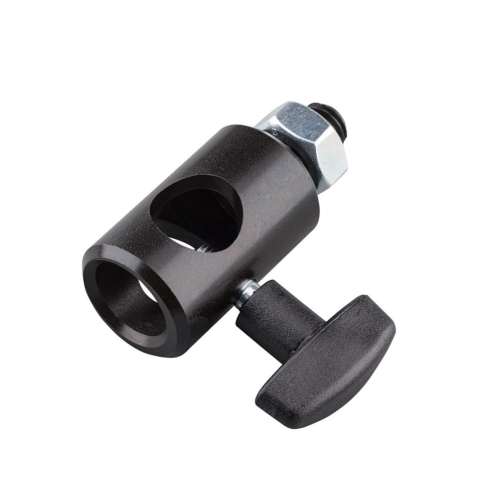 Manfrotto 014MS – šikmý detail 16mm objímky a T-rukojeti
