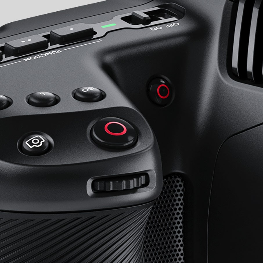 Blackmagic Pocket Cinema Camera 6K Pro – Rukojeť s ovládáním pod prsty