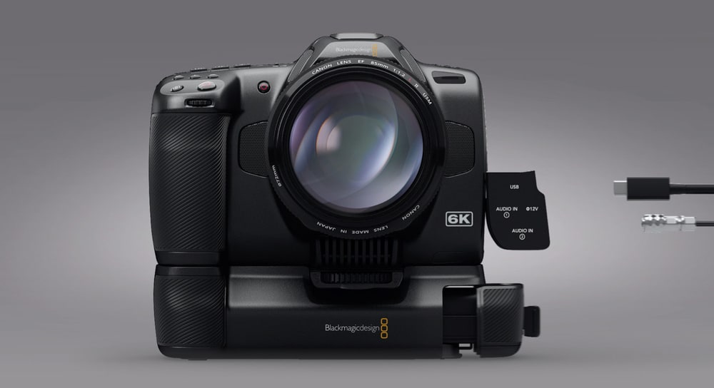 Blackmagic Pocket Cinema Camera 6K Pro – Baterie NP-F570 a Battery Pro Grip