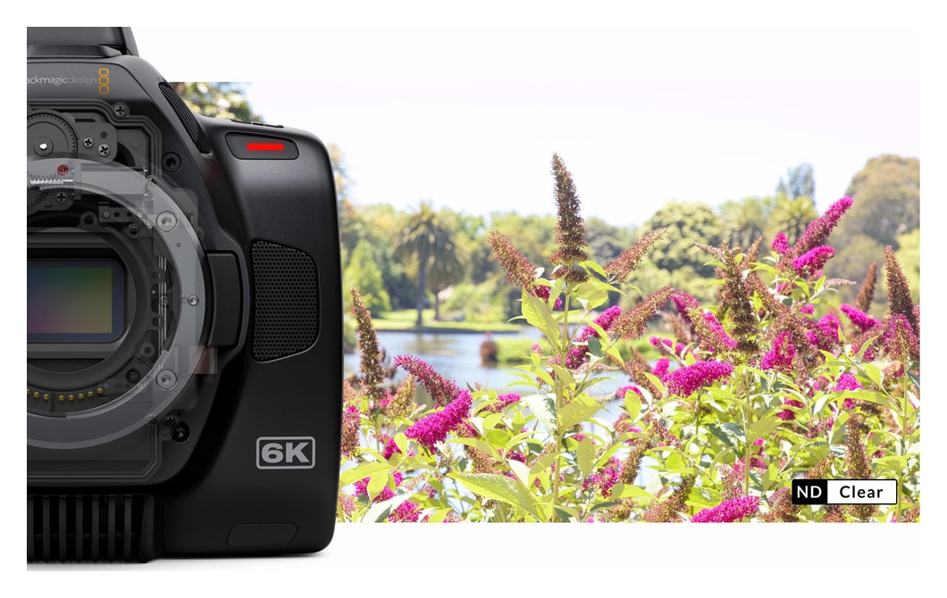 Blackmagic Pocket Cinema Camera 6K Pro – Vestavěné ND filtry