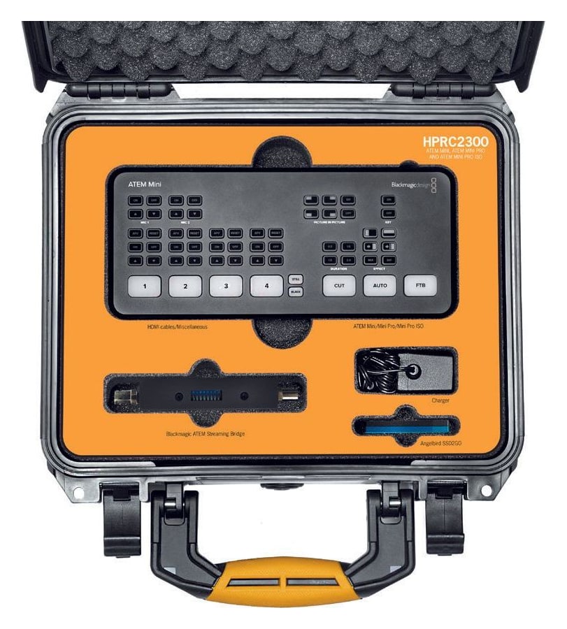 HPRC 2300 – Výplň na míru pro ATEM Mini / Mini Pro / Mini Pro ISO