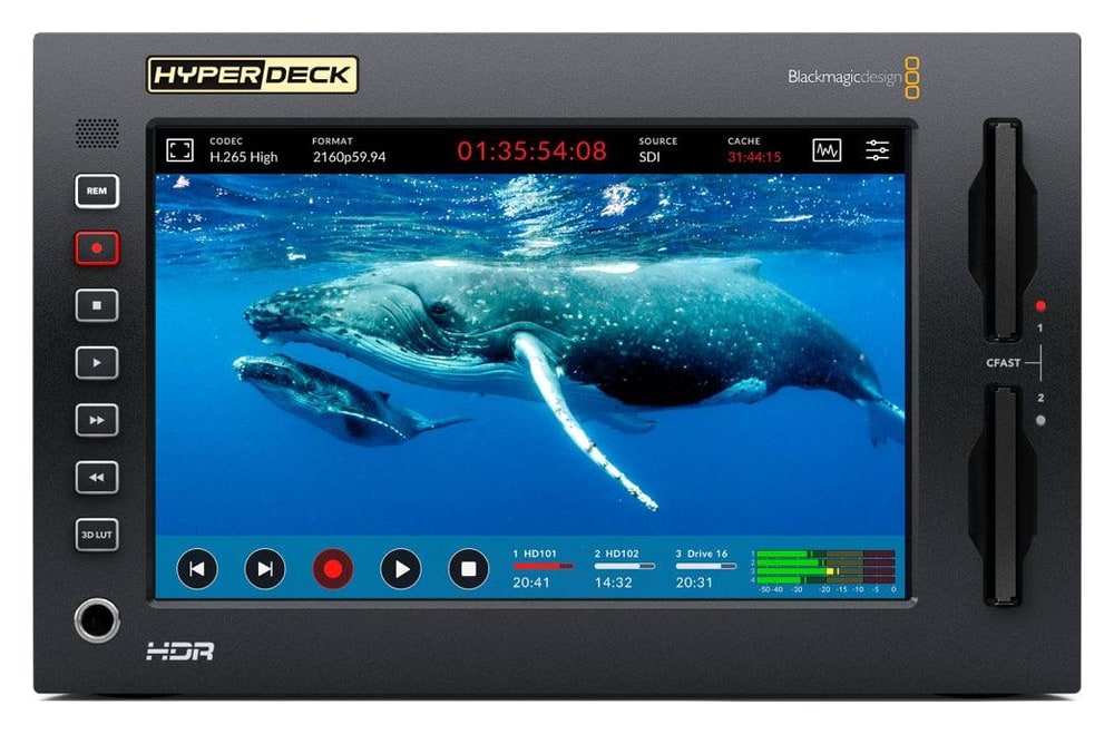 HyperDeck Extreme 4K HDR – Moderní design s klasickým ovládáním