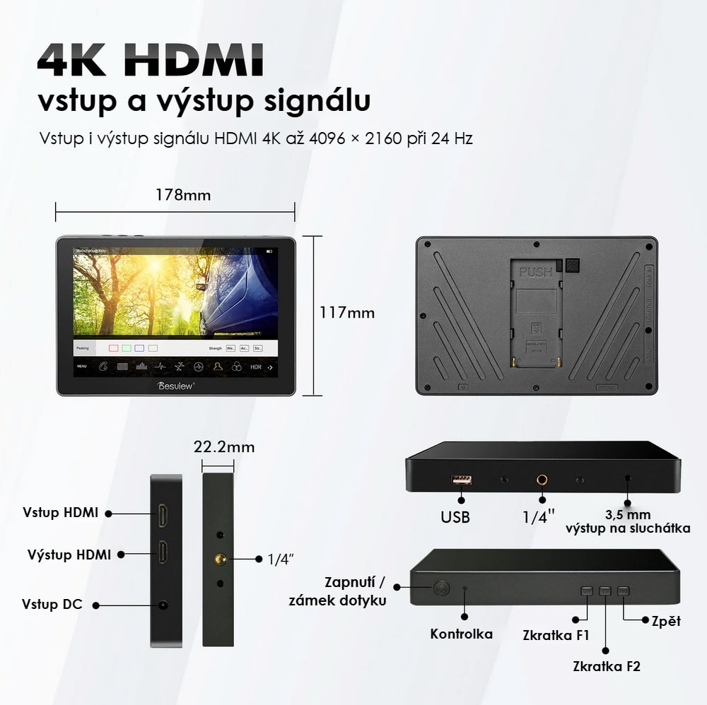 Vstup a výstup HDMI 4K