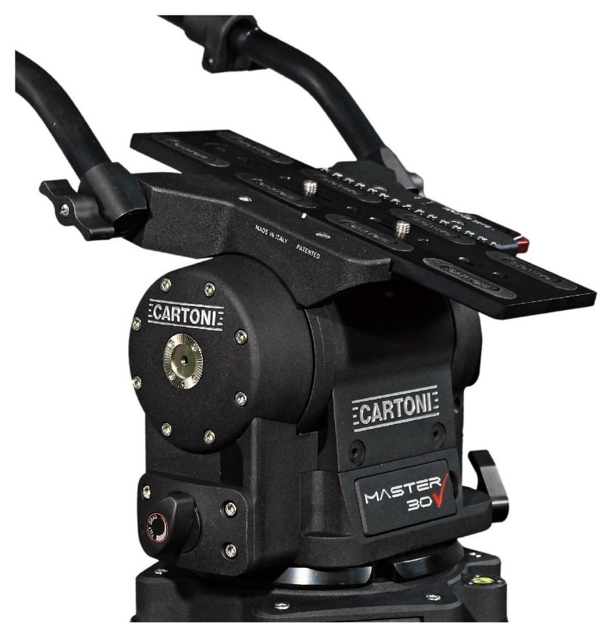 Cartoni Master 30 systém Studio 2-St CF – Fluidní hlava Master 30