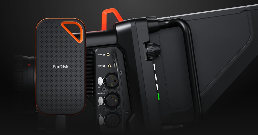 Blackmagic Design Studio Camera 4K Pro G2 – Záznam Blackmagic RAW na disky USB
