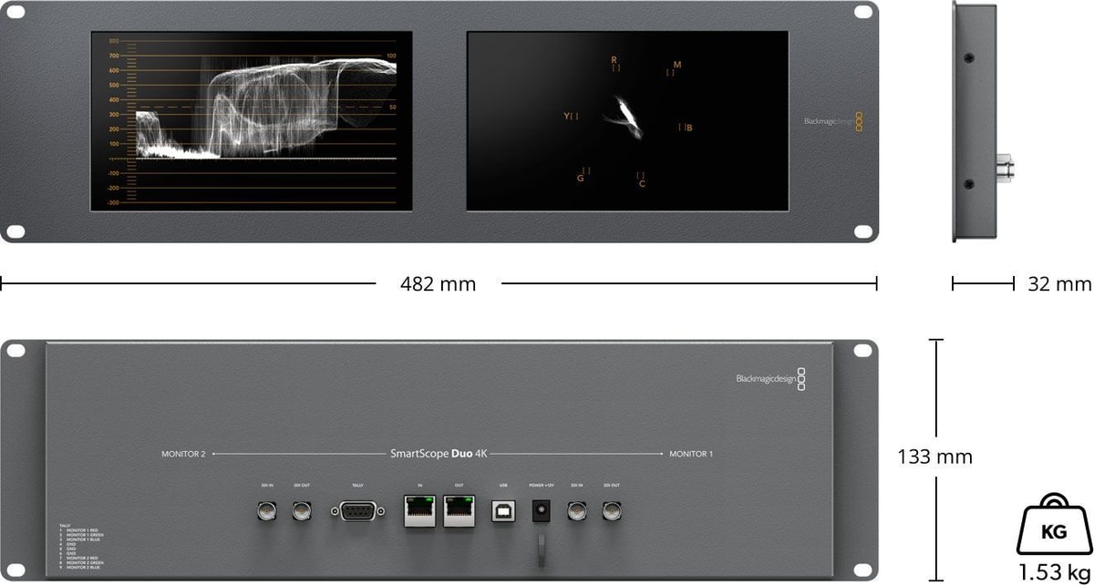 SmartScope Duo 4K – Rozměry a hmotnost