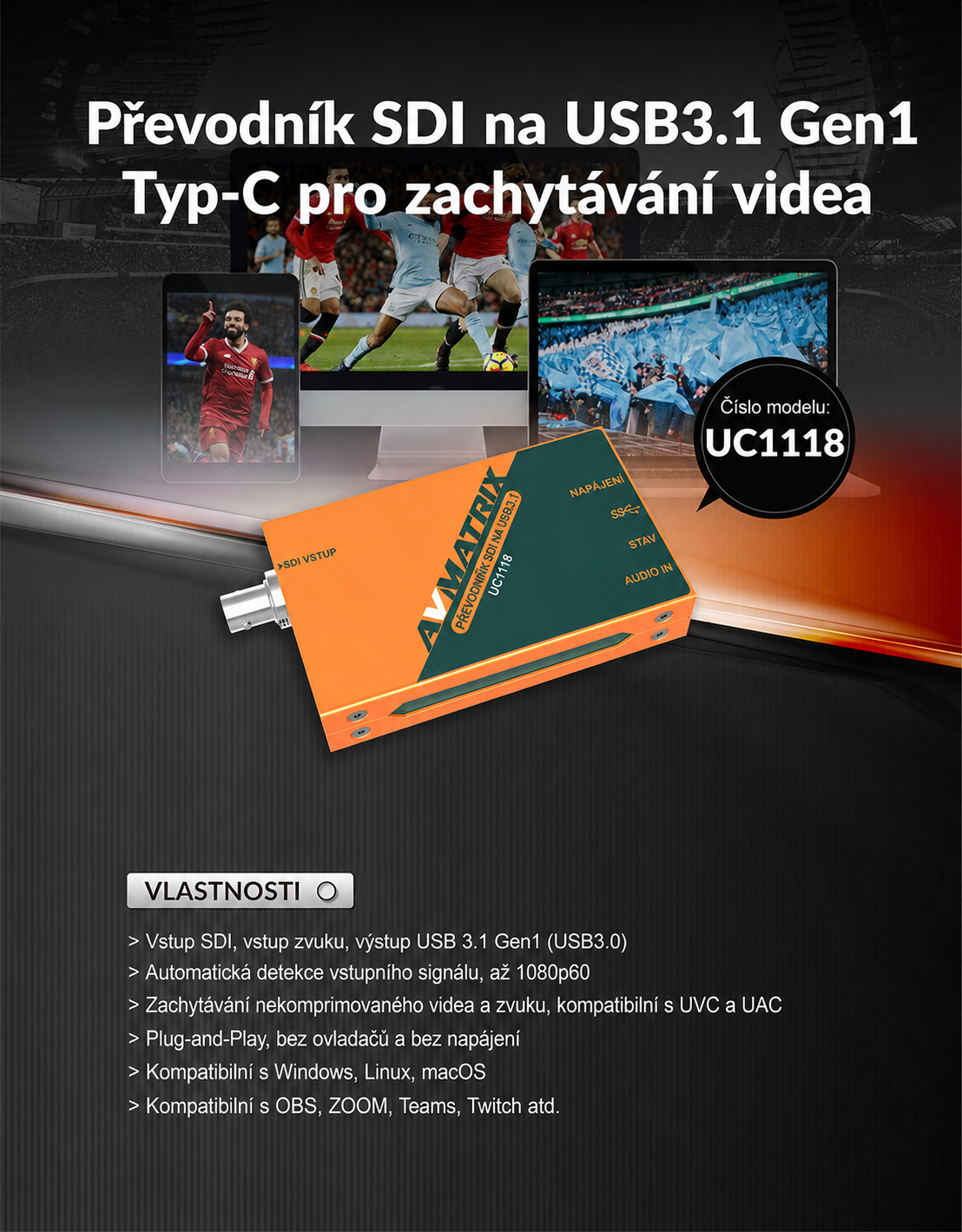 AVMATRIX UC1118 – infografika 1