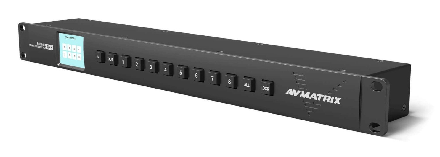 AVMATRIX MSS0811 – Přední panel