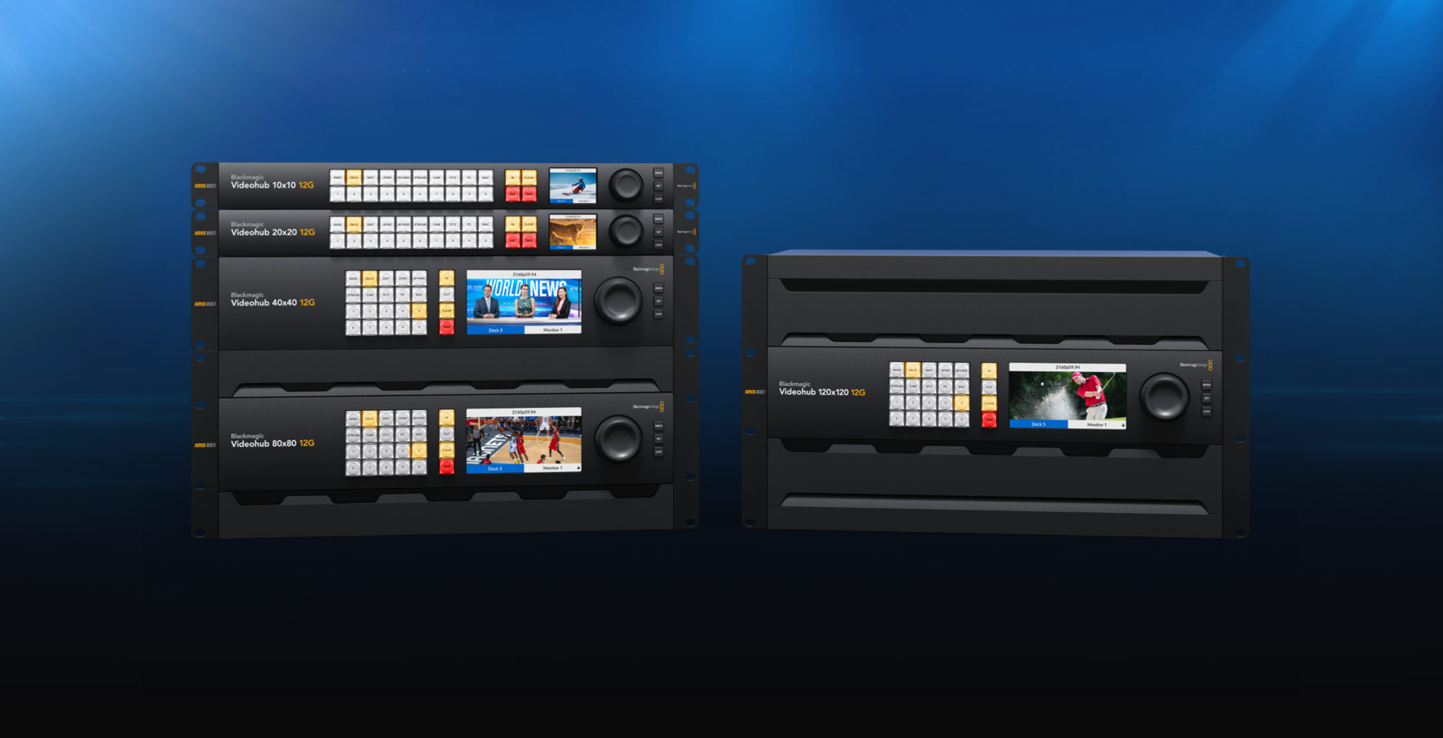 Blackmagic Videohub 20x20 12G – ovládání