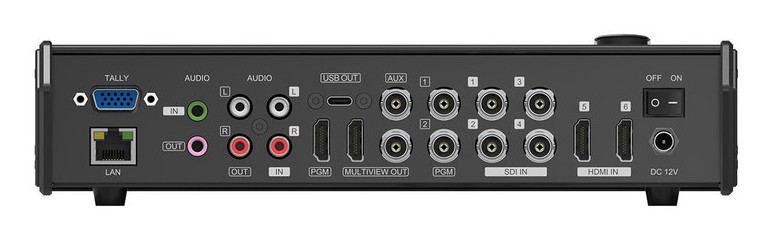 AVMATRIX VS0601U – Konektory na zadním panelu