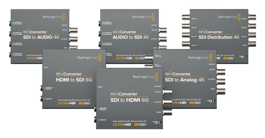 Mini Converter SDI Distribution 4K – Řada Mini Converter 6G
