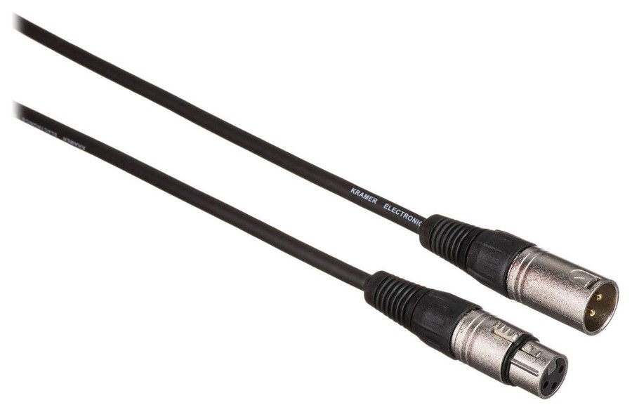 Kramer kabel XLR quad, 3,0 m – Konektory XLR samec a samice