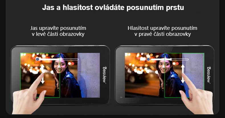 Jas a hlasitost pod prstem