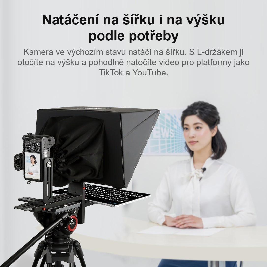 Natáčení na výšku s L-držákem