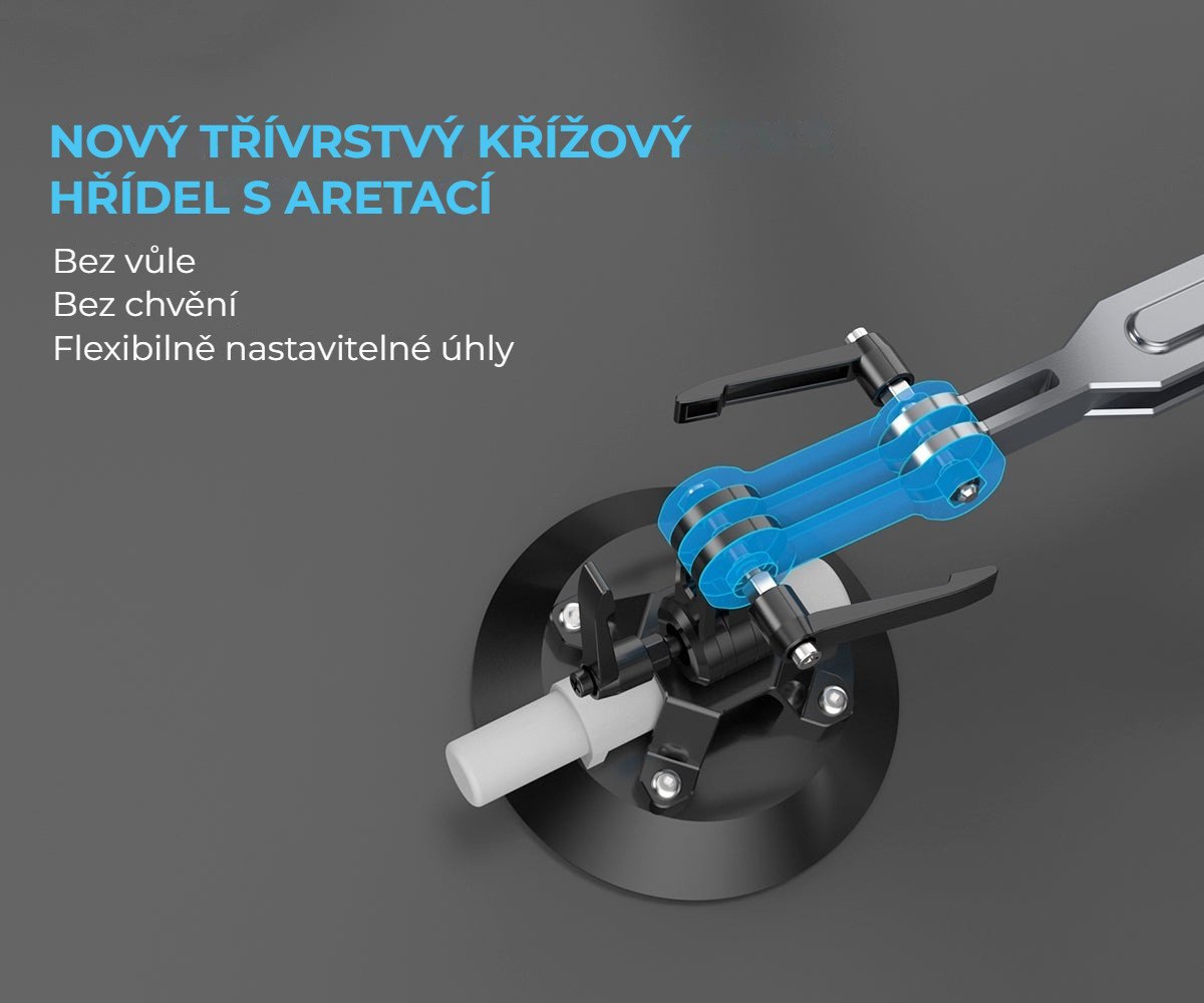 Třívrstvý křížový hřídel s aretací