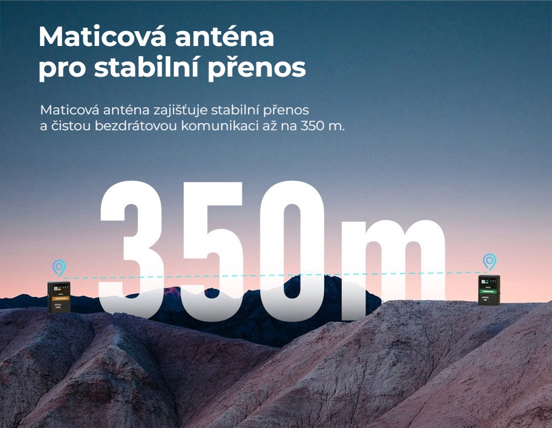 Dosah 350 m
