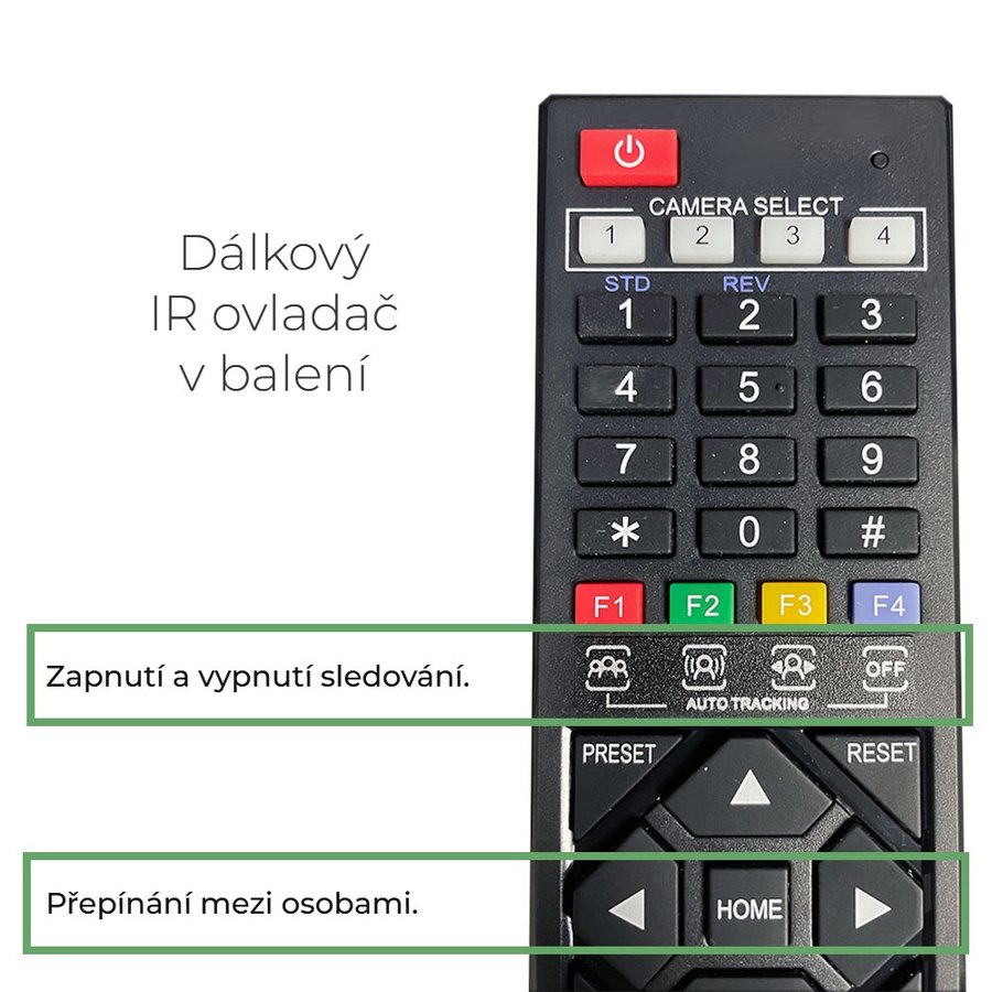 Dálkový ovladač ke každé kameře