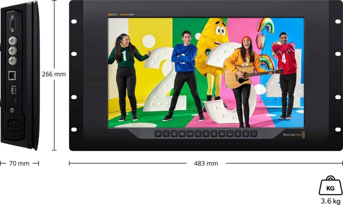 SmartView 4K G3 – Rozměry a hmotnost