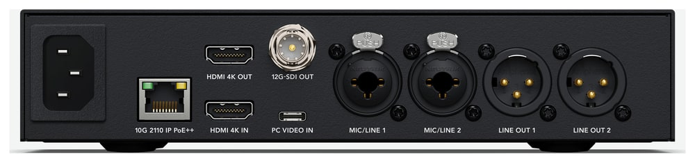 Blackmagic 2110 IP Presentation Converter – HDMI, USB-C, XLR a 10G Ethernet v jednom bodě