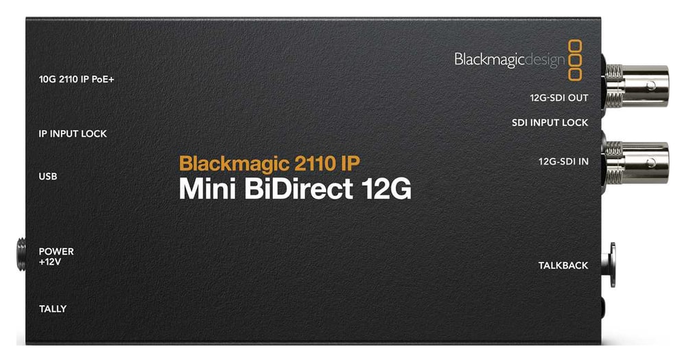 Blackmagic 2110 IP Mini BiDirect 12G – Jeden box pro kamerový signál i komunikaci