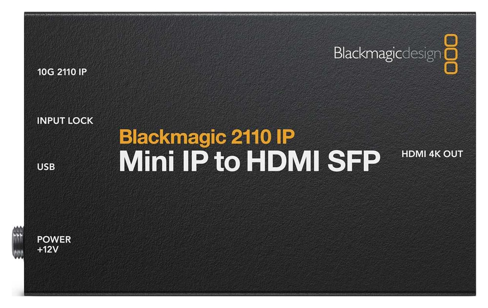 Blackmagic 2110 IP Mini IP to HDMI SFP – IP vstup, obraz na HDMI