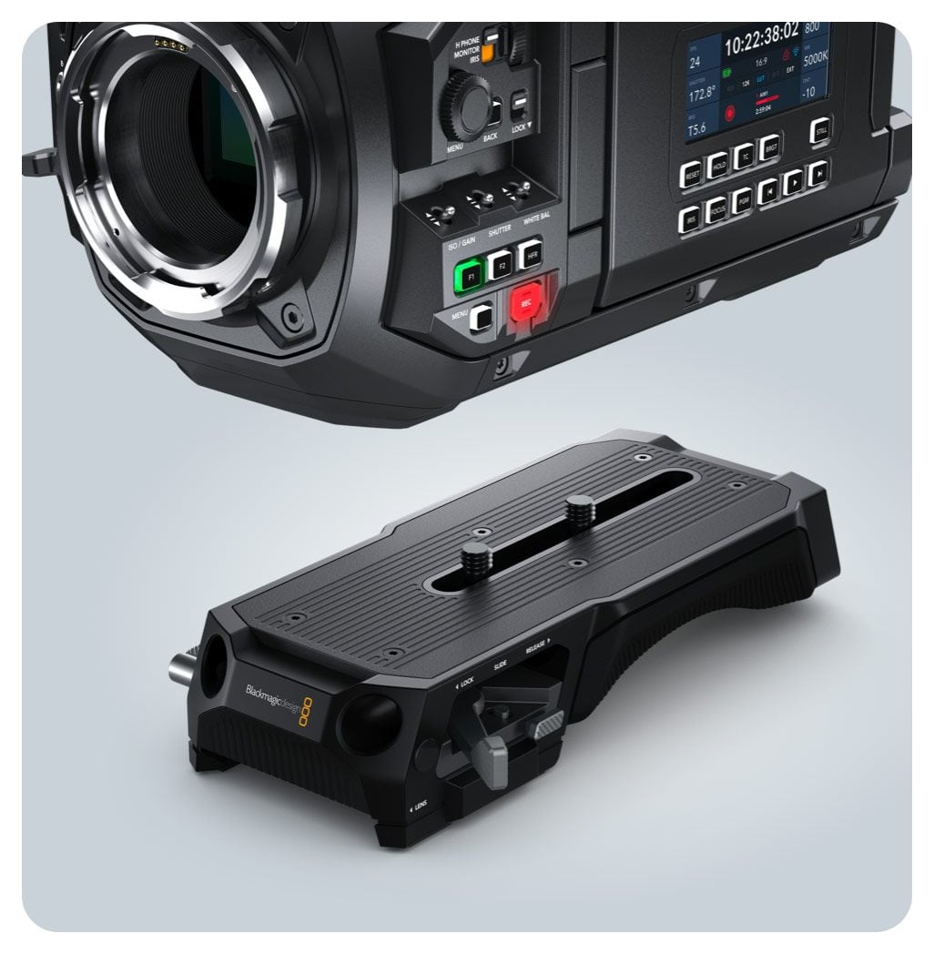 Blackmagic URSA Cine Baseplate 15 – Ramenní opěrka a rychlé nasazení
