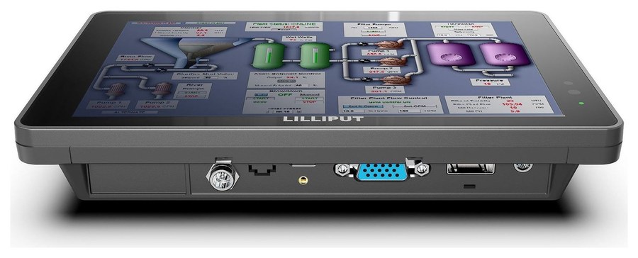 Lilliput 719/T – Konektory na spodní hraně