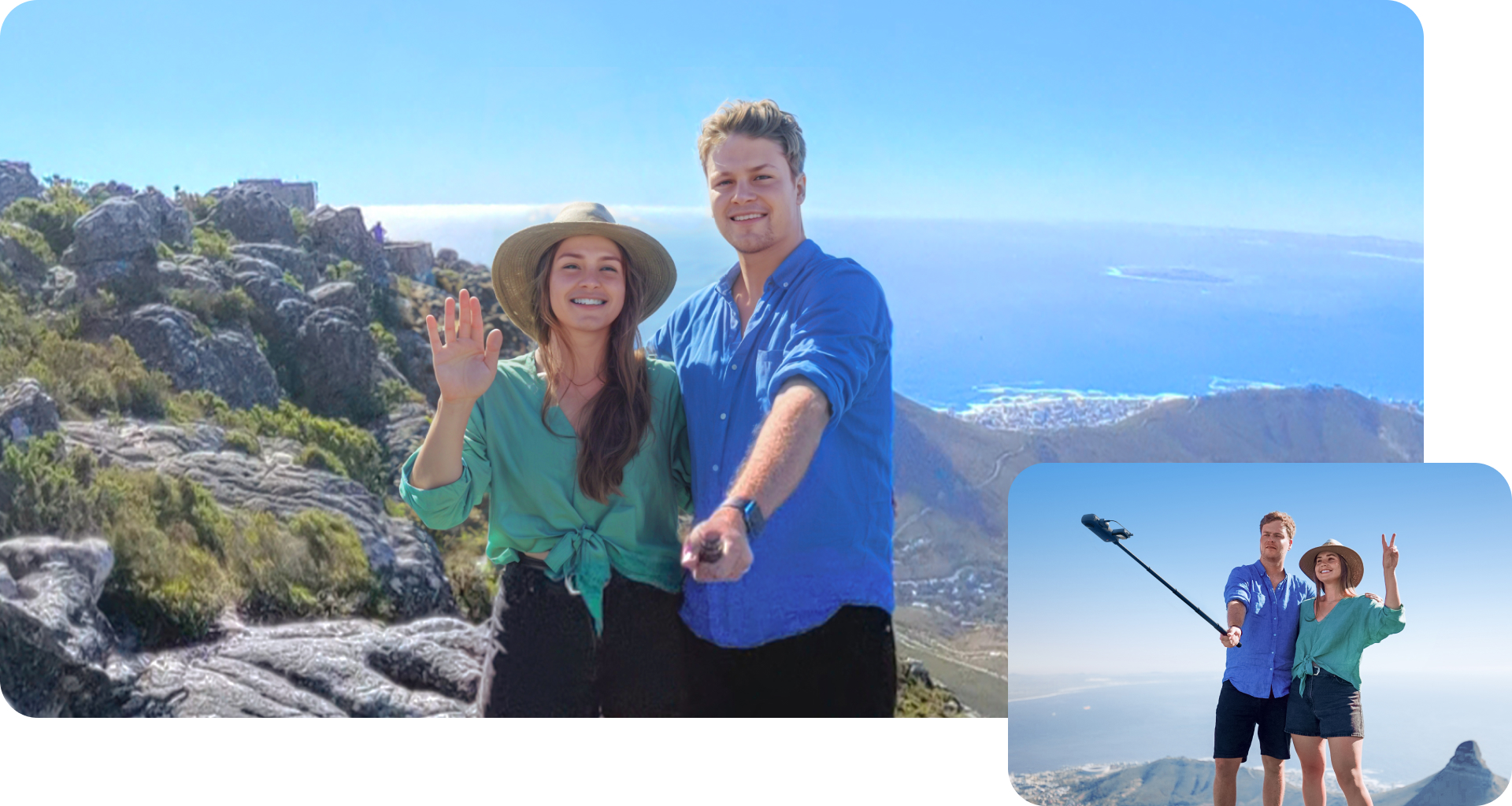 Insta360 X4 adaptér pro mikrofon used while filming a 360-degree scene
