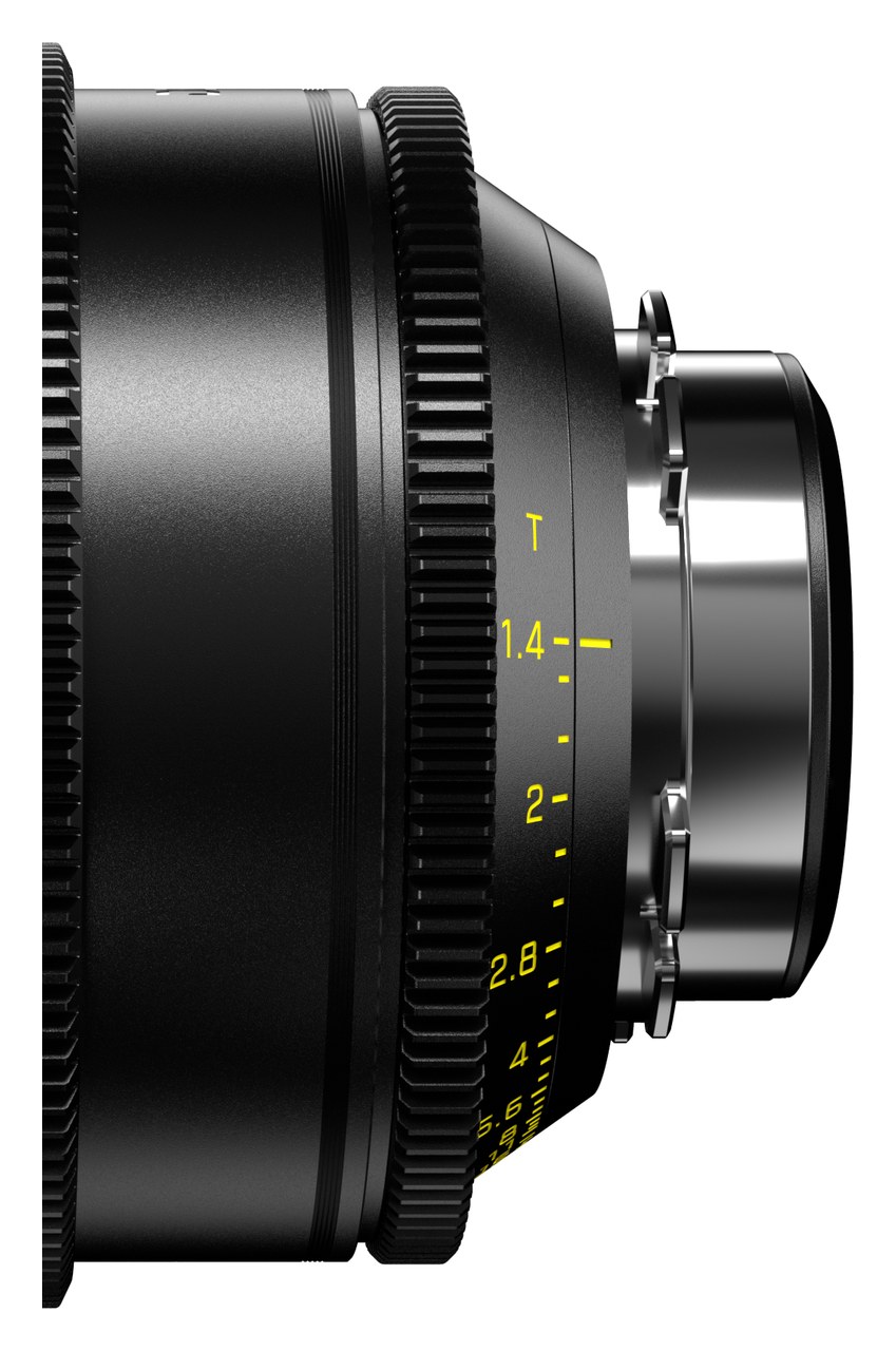 Detail objektivu DZOFILM Arles Prime 75 mm
