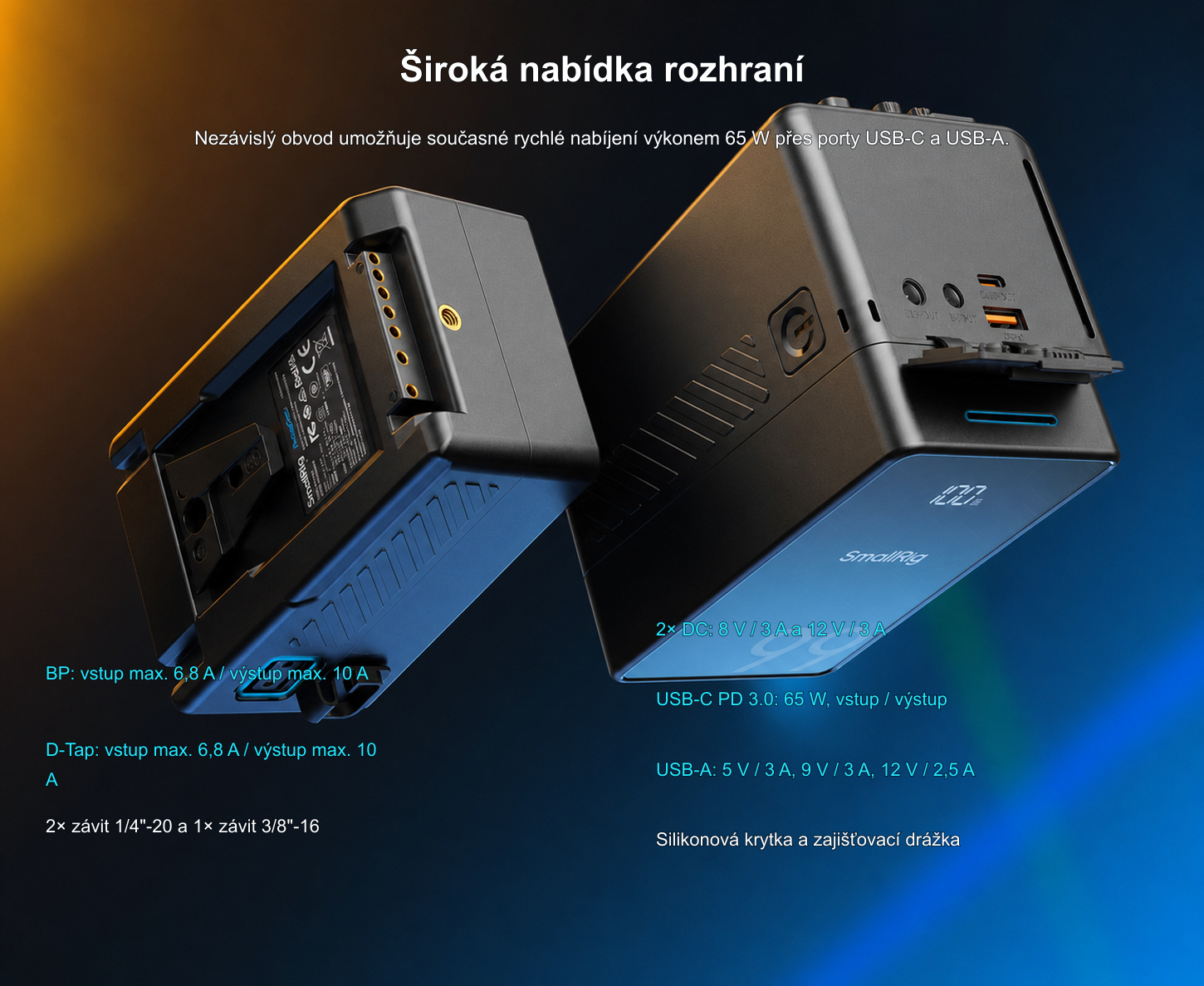 Přeložená produktová infografika SmallRig VB99 SE 7/11