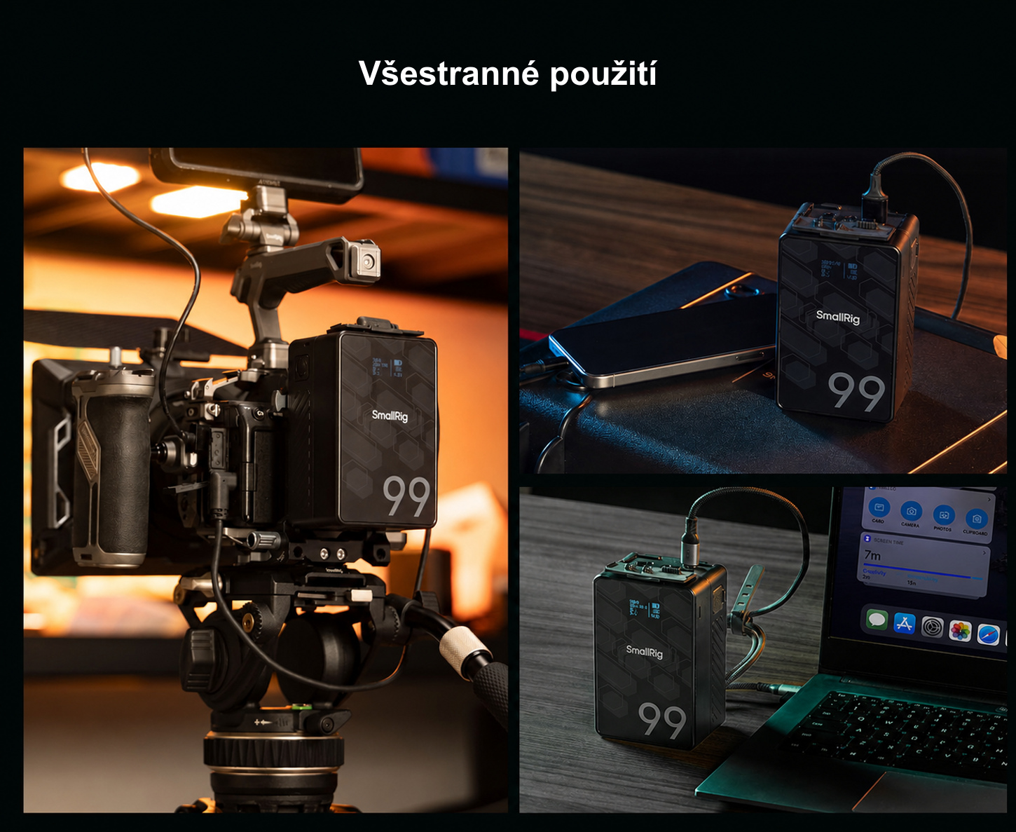 Přeložená produktová infografika SmallRig VB99 SE 11/11