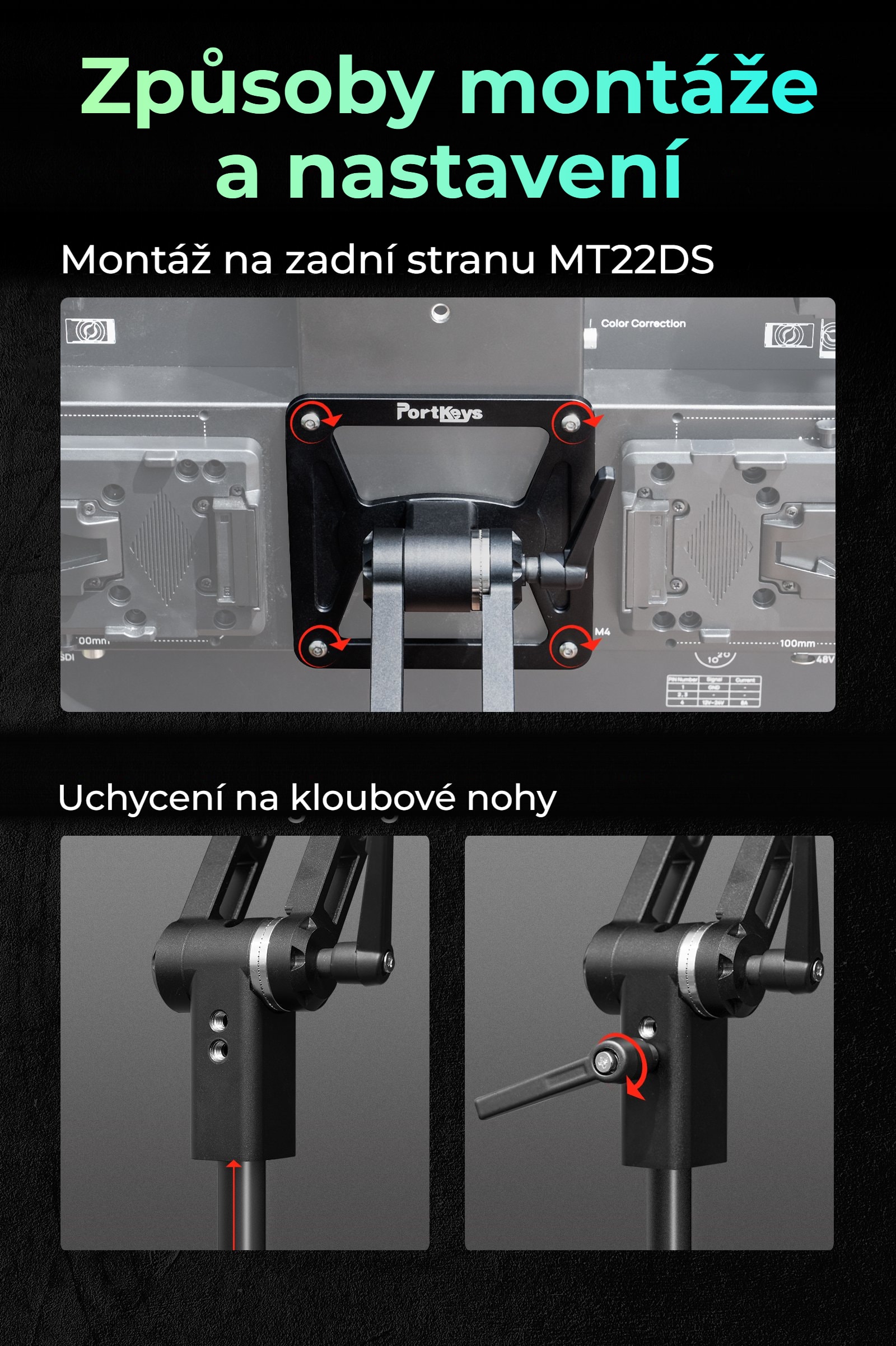 Portkeys MT22DS VESA holder