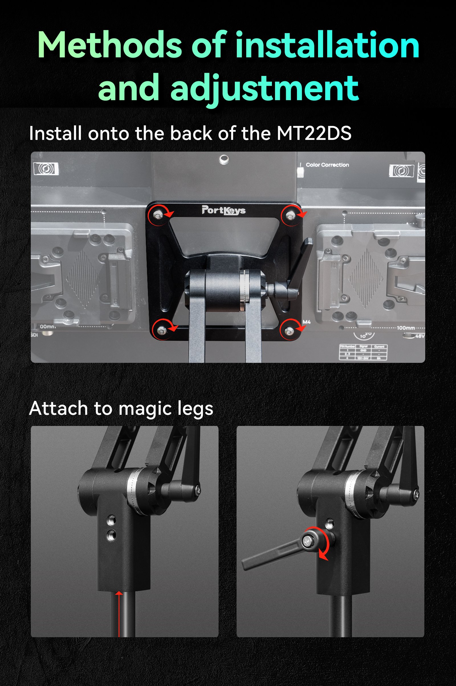 Portkeys MT22DS VESA holder