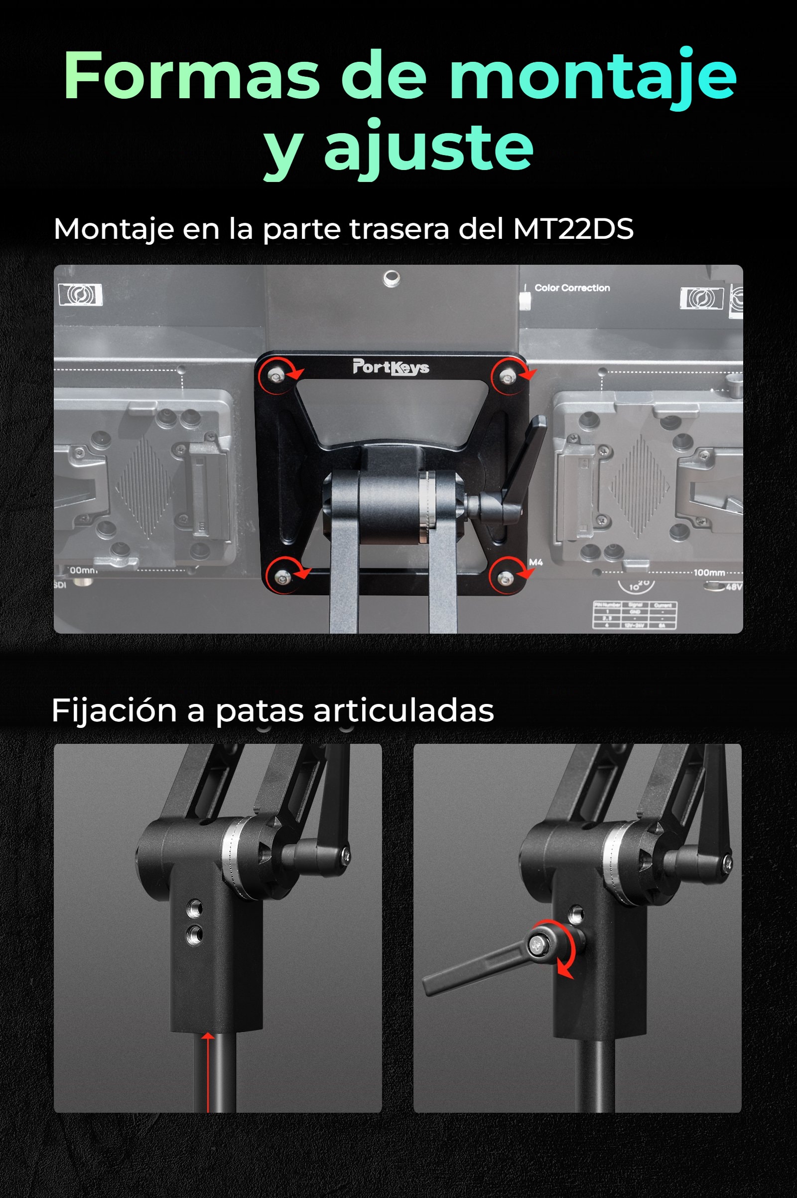 Portkeys MT22DS VESA holder