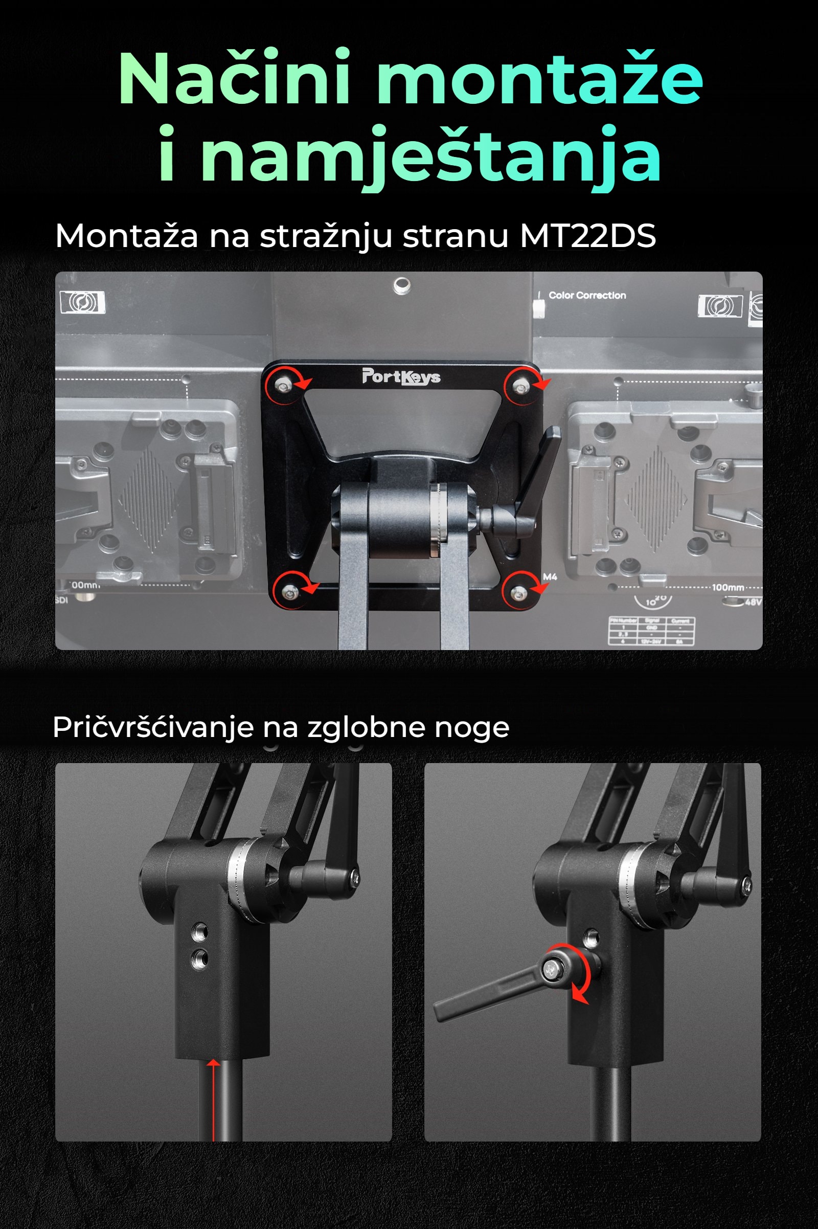 Portkeys MT22DS VESA holder