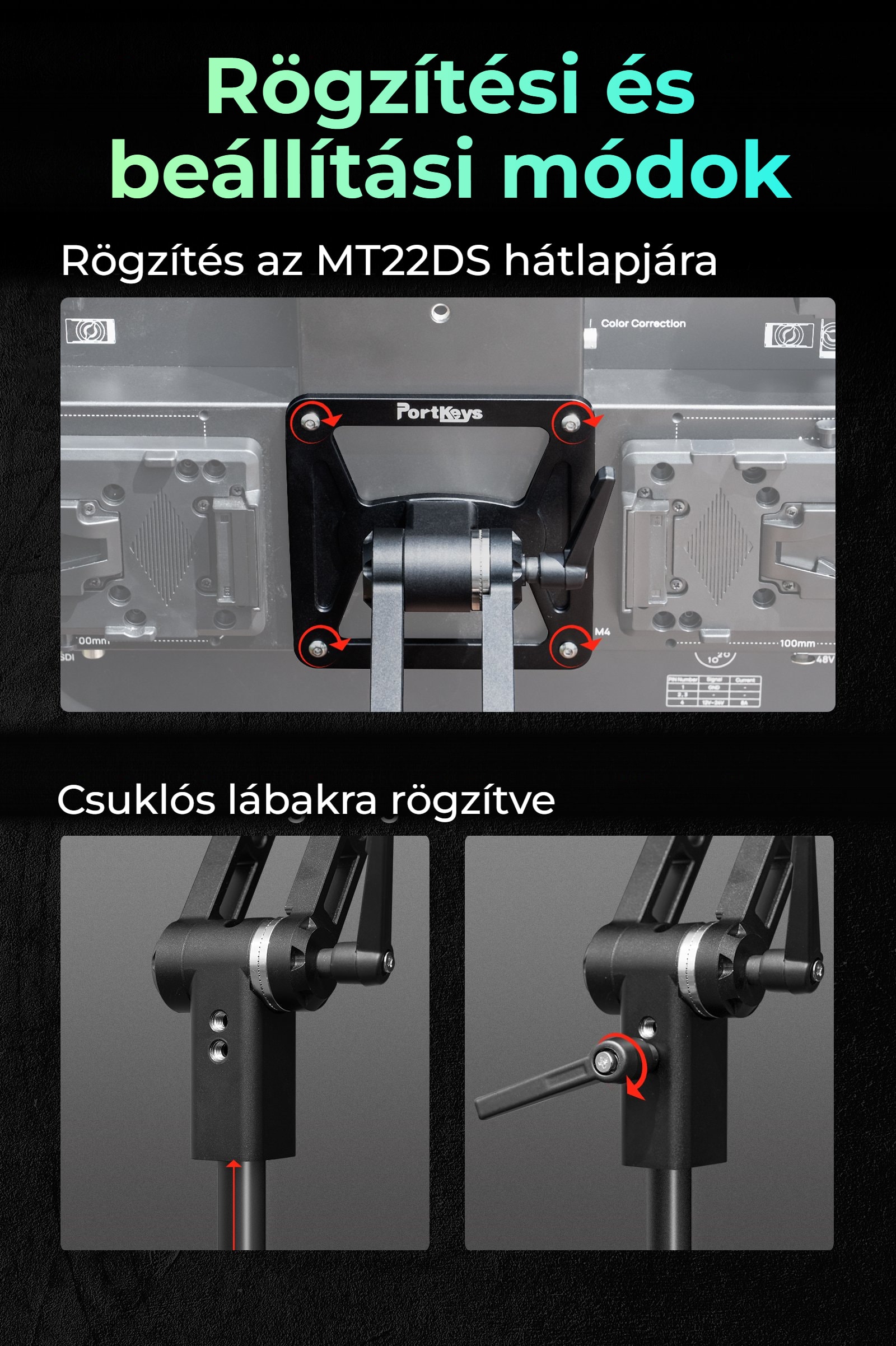 Portkeys MT22DS VESA holder