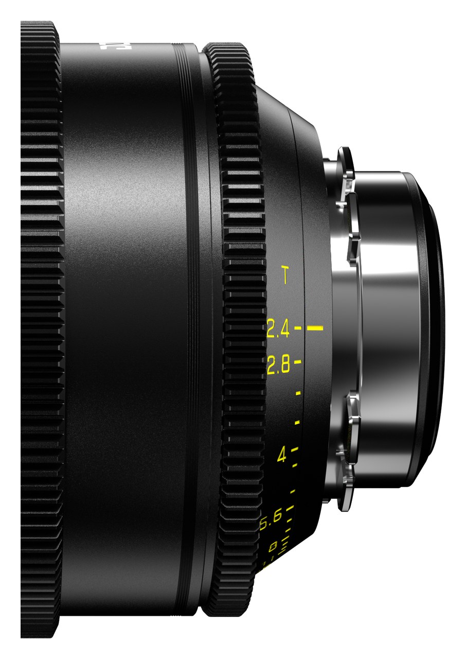 Detail objektivu DZOFILM Arles Prime 180 mm