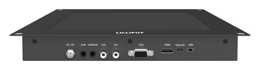 Lilliput TK1010-NP/C – Konektory na spodní hraně