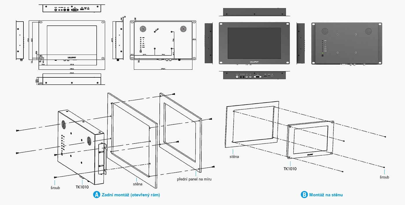 Lilliput TK1010-NP/C – infografika 1