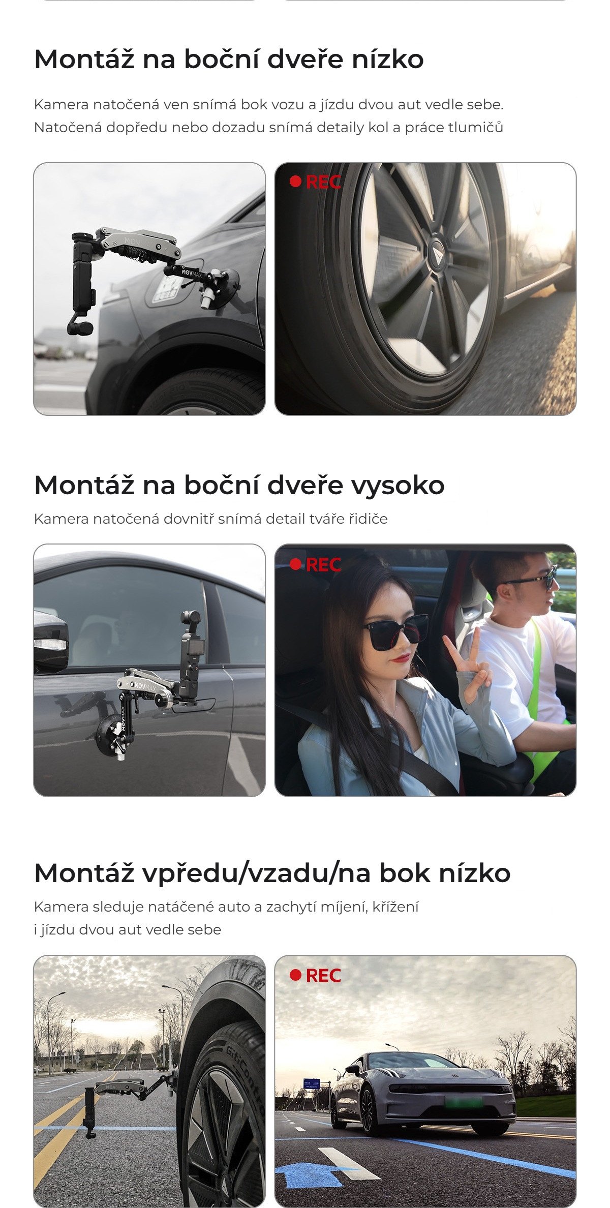Montáž na bok vozu
