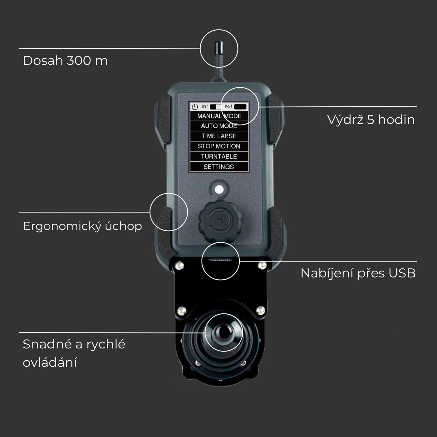 Noxon High-Speed Cablecam – Bezdrátový ovladač