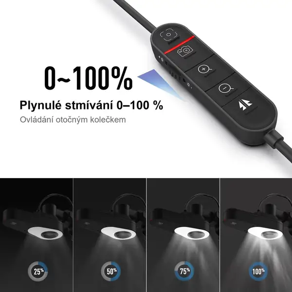 Ovladač Joyusing V600 a nastavení intenzity LED osvětlení