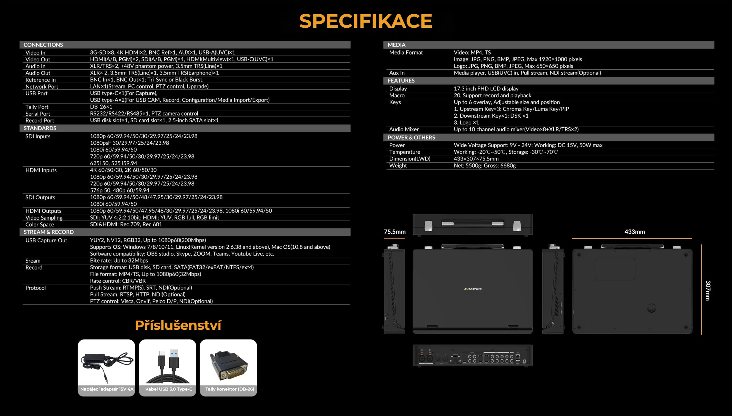 AVMATRIX Shark S8X Plus