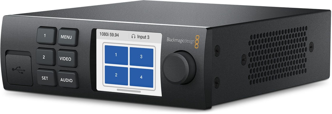 Blackmagic MultiView 4 – Teranex Mini Smart Panel a ovládání po síti
