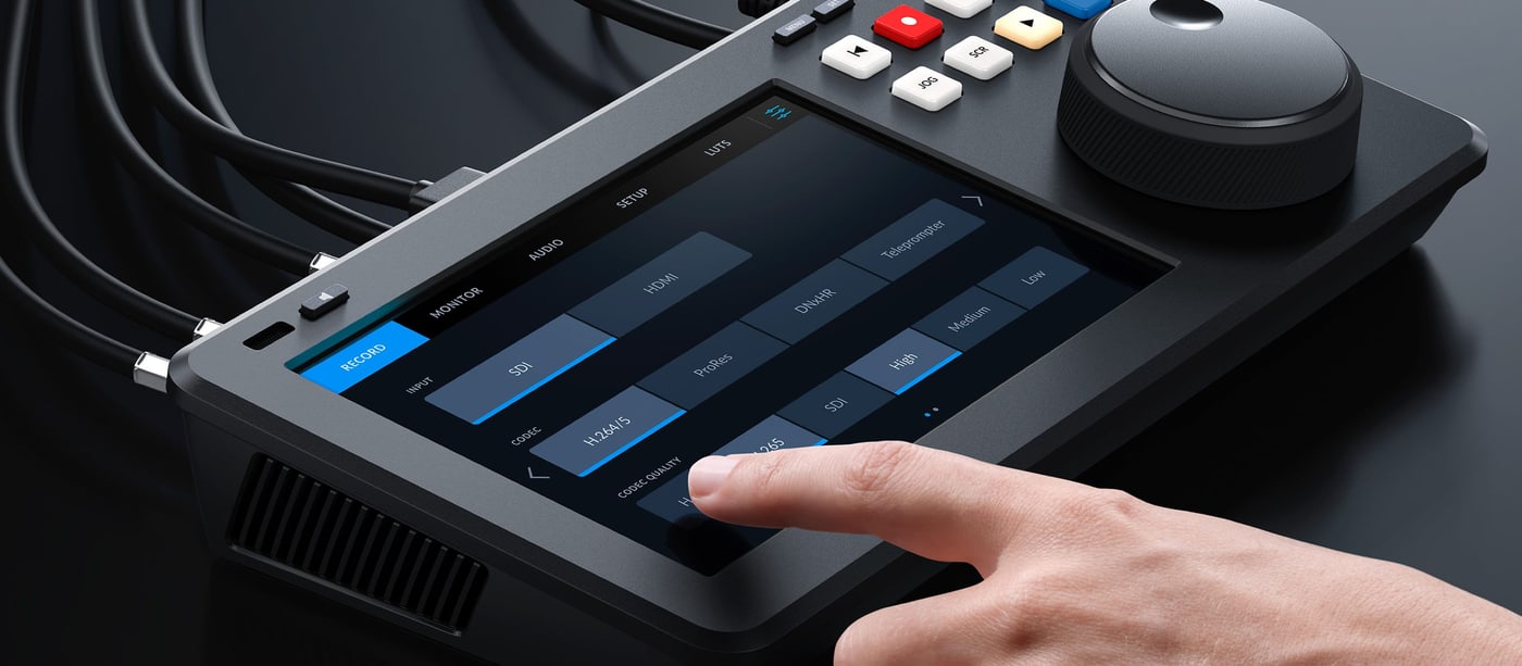 HyperDeck Shuttle 4K Pro – 7″ dotykový HDR displej